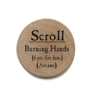 Scroll Burning Hands - 2006 (Wooden) - C206