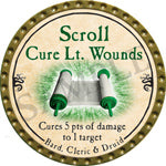 Scroll Cure Lt. Wounds (UC) - 2016 (Gold) - C144