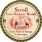 Scroll Cure Moderate Wounds - 2016 (Gold) - C144