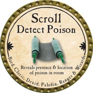 Scroll Detect Poison (C) - 2015 (Gold) - C165