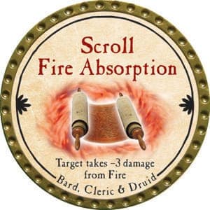 Scroll Fire Absorption - 2015 (Gold) - C165