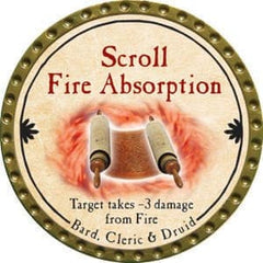 Scroll Fire Absorption - 2015 (Gold) - C165