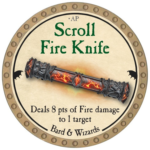 Scroll Fire Knife - 2026 (Gold) - UC