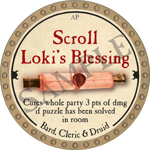 Scroll Loki's Blessing - 2018 (Gold) - C135