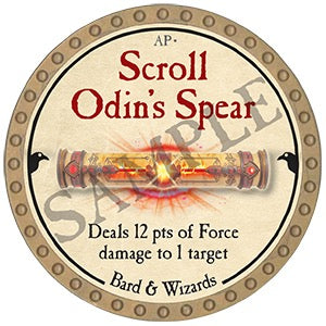 Scroll Odin's Spear - 2025 (Gold) - C140