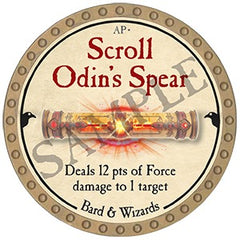 Scroll Odin's Spear - 2025 (Gold) - C140