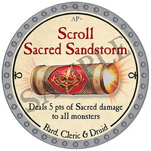 Scroll Sacred Sandstorm - 2024 (Platinum) - C208