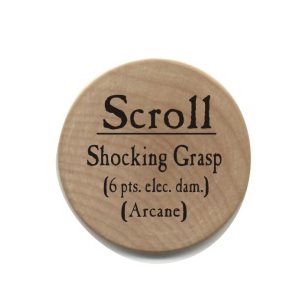 Scroll Shocking Grasp - 2006 (Wooden) - C206