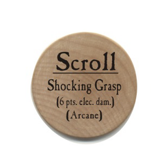 Scroll Shocking Grasp - 2006 (Wooden) - C206
