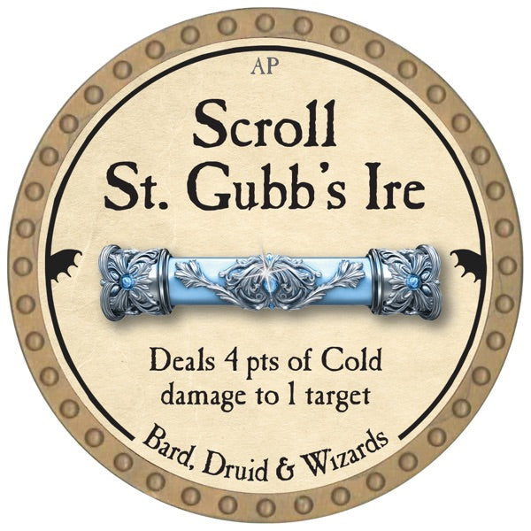 Scroll St. Gubb's Ire - 2026 (Gold) - C