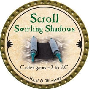 Scroll Swirling Shadows - 2015 (Gold) - C165