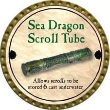 Sea Dragon Scroll Tube - 2011 (Gold) - C189
