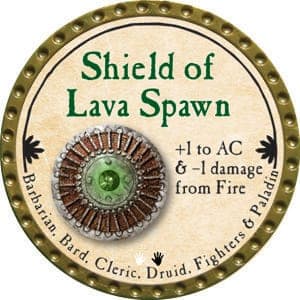 Shield of Lava Spawn - 2015 (Gold) - C165