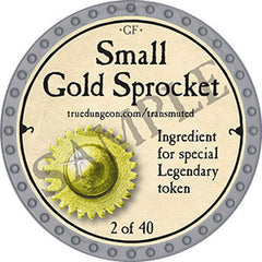 Small Gold Sprocket - 2022 (Platinum) - C140