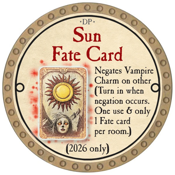 Sun Fate Card - 2026 (Gold) - C86