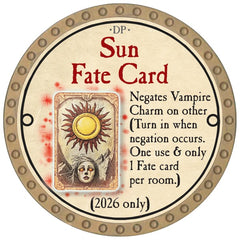 Sun Fate Card - 2026 (Gold) - C86