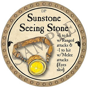 Sunstone Seeing Stone - 2025 (Gold) - C165