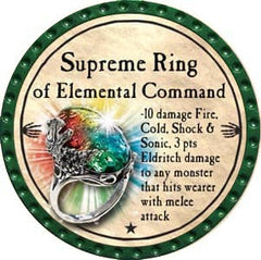 Supreme Ring of Elemental Command - 2012 (Green) - C171