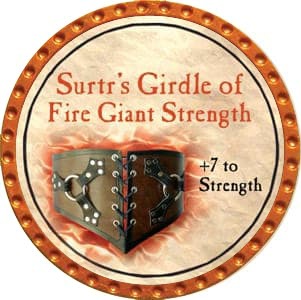 Surtr's Girdle of Fire Giant Strength - 2012 (Orange) - C54