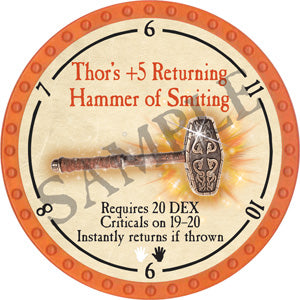 Thor’s +5 Returning Hammer of Smiting - 2018 (Orange) - C156
