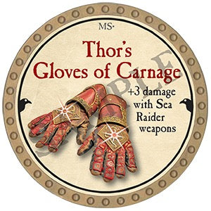 Thor's Gloves of Carnage - 2025 (Gold) - C174