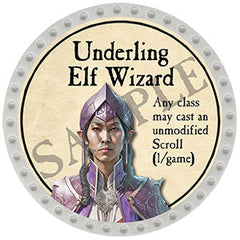 Underling Elf Wizard - Yearless (Light Gray)