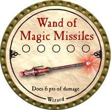 Wand of Magic Missiles - 2010 (Gold) - C144
