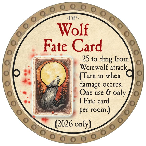 Wolf Fate Card - 2026 (Gold) - C210