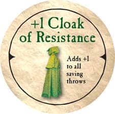 +1 Cloak of Resistance - 2005b (Wooden) - UC
