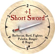+1 Short Sword - 2006 (Wooden) - C26