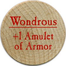 +1 Amulet of Armor - 2005a (Wooden) - C74
