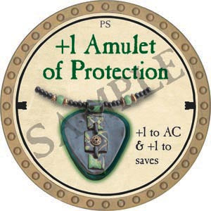 +1 Amulet of Protection - 2020 (Gold)
