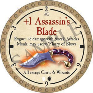 +1 Assassin's Blade - 2020 (Gold) - C10