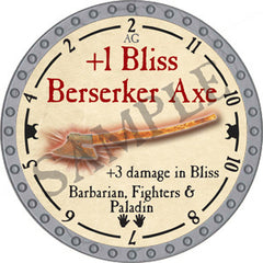 +1 Bliss Berserker Axe - 2018 (Platinum) - R