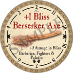 +1 Bliss Berserker Axe - 2018 (Gold)