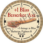 +1 Bliss Berserker Axe - 2018 (Gold) - R