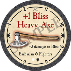 +1 Bliss Heavy Axe - 2018 (Onyx) - C26