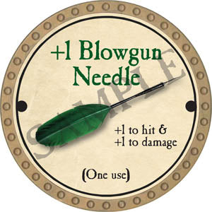 +1 Blowgun Needle - 2017 (Gold)