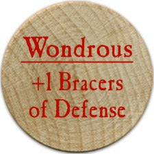 +1 Bracers of Defense - 2005b (Wooden) - C74
