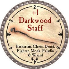 +1 Darkwood Staff - 2009 (Platinum)