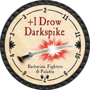 +1 Drow Darkspike - 2015 (Onyx) - C26