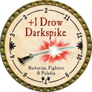 +1 Drow Darkspike - 2015 (Gold)
