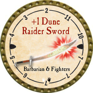+1 Dune Raider Sword - 2014 (Gold)
