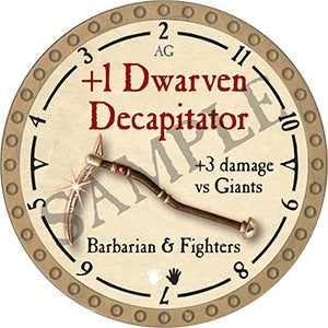 +1 Dwarven Decapitator - 2021 (Gold)