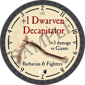 +1 Dwarven Decapitator - 2021 (Onyx) - C26
