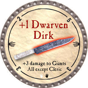 +1 Dwarven Dirk - 2012 (Platinum) - C37