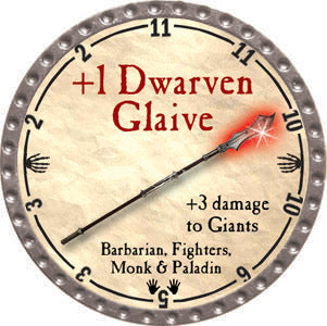 +1 Dwarven Glaive - 2012 (Platinum) - C37