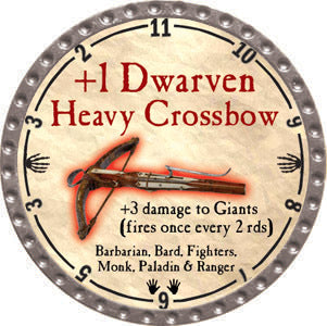 +1 Dwarven Heavy Crossbow - 2012 (Platinum) - C37