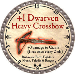 +1 Dwarven Heavy Crossbow - 2012 (Platinum) - C37