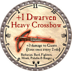 +1 Dwarven Heavy Crossbow - 2012 (Platinum)